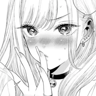 📀 Anime, Manga, Fille, Rougir, Mignon, Portrait telegram sticker
