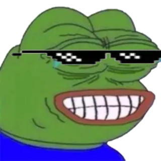 😂 Pepe the Frog Meme, Pepe, Katak, Kacamata hitam, Budaya internet whatsapp sticker