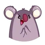 😈 коала, животное, милый, мультик whatsapp sticker