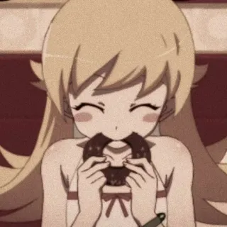 🎭 Anime, Pączek, Dziewczyna, Słodkie, Kreskówka telegram sticker