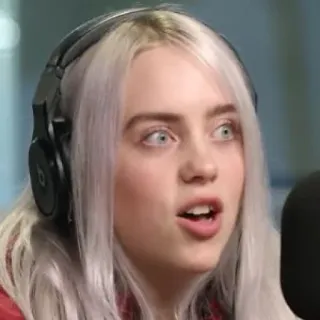 💧 Billie Eilish นักร้อง, คนดัง, นักดนตรี, ภาพเหมือน, Billie Eilish telegram sticker