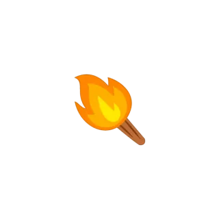🔦 torch, fire, flame, light telegram sticker