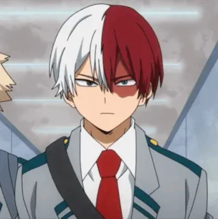 Todoroki Shoto ؛ @Packies whatsapp stickers