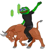 🐂 Pepe the Frog Pepe, ếch, bò tót, stonks, meme, meme internet, dab whatsapp sticker