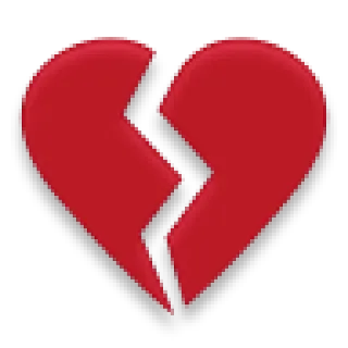 💔 อกหัก, เศร้า, อกหัก, ความรัก, อารมณ์ telegram sticker