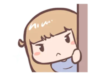 🤨 Desenho animado, Personagem, Fofo, Garota, Anime telegram sticker