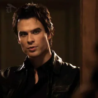 🍸 Damon Salvatore The Vampire Diaries Vampier, Bovennatuurlijk, Drama, TV serie, Ian Somerhalder telegram sticker