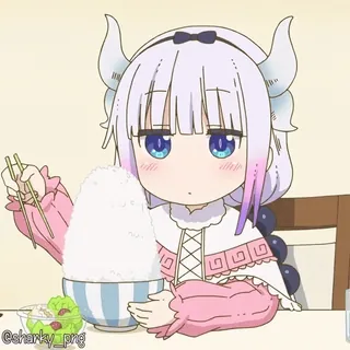 😋 Kanna Kamui Miss Kobayashi's Dragon Maid telegram sticker