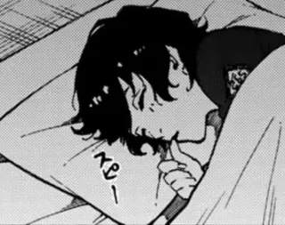 😴 スピー sleep, sleeping, bed, manga, anime whatsapp sticker