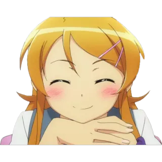 ☺️ anime, chica, dibujo animado, personaje, sonriendo telegram sticker