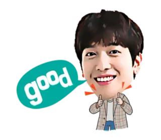 🙆 good Polegar para cima, Positivo, Feliz, Celebração, Emoji telegram sticker