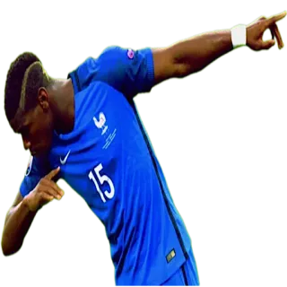 😎 Paul Pogba fútbol, soccer, atleta, dab, francia, deporte telegram sticker