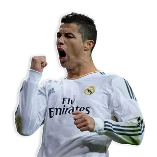 👉 Cristiano Ronaldo football, football américain, athlète, célébration, sport whatsapp sticker