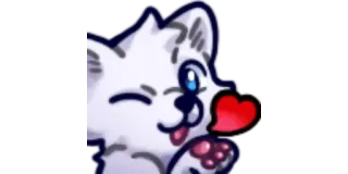 💋 chó, chó con, dễ thương, động vật, hoạt hình telegram sticker