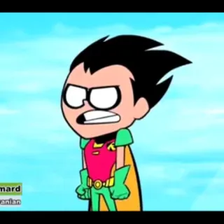 😠 Robin Teen Titans Go! Cartone animato, Teen, Eroe, Titani, Robin telegram sticker