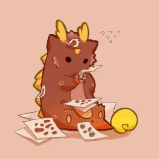 🍂 만화, 괴물, 그림, 귀여운, 웃긴 telegram sticker