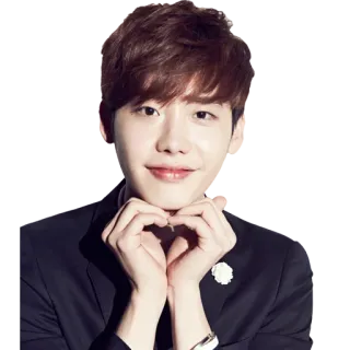 ❤ acteur, coréen, homme, coeur, geste telegram sticker