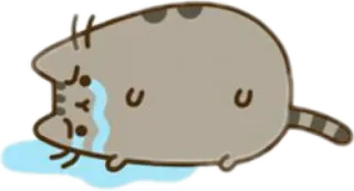 😭 Pusheen pusheen, cat, sad, crying, cartoon, sticker telegram sticker