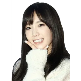 😎 donna, sorridente, ritratto, ragazza, bella telegram sticker