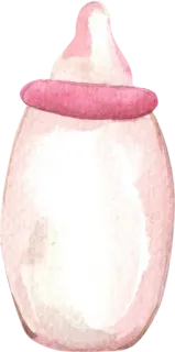 🍼 Baby, Flasche, Rosa, Säugling, Neugeborenes, Füttern whatsapp sticker