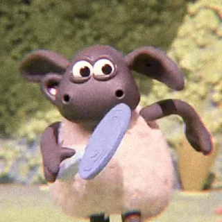 🍫 Shaun the Sheep 羊, 漫画, アニメ, 動物, 面白い telegram sticker