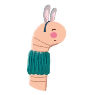 🐰 лама, милый, животное, каваи, уши, шерсть telegram sticker
