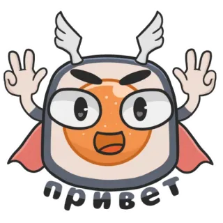😁 привет desenho animado, personagem, saudação, asas, olá telegram sticker
