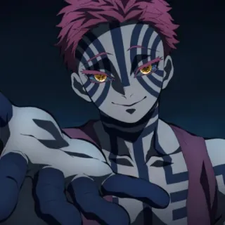 🌀 Akaza Demon Slayer Anime, Demônio, Lutador, Mangá, Akaza, Demon Slayer telegram sticker
