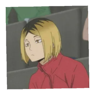 🍁 Kenma Kozume Haikyuu!! Anime, Haikyuu, Kenma Kozume, Personagem, Mangá whatsapp sticker