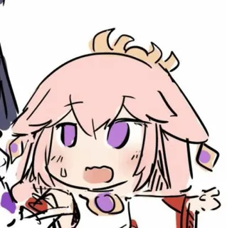 🍡 Yae Miko Genshin Impact anime, video game, yae miko, genshin impact, fox, cute, kawaii telegram sticker