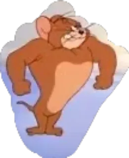 🥵 Jerry Cartone animato, Topo, Jerry, Arrabbiato, Divertente, Classico telegram sticker