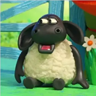 👶 Shaun the Sheep แกะ, การ์ตูน, ดินน้ำมัน, สัตว์, ตลก, น่ารัก telegram sticker