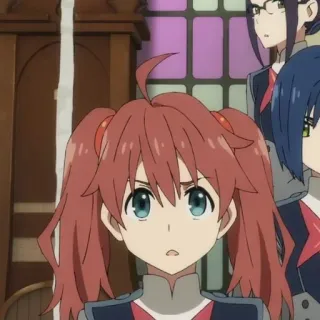 🍤 Kokoro Darling in the Franxx 动漫, 心, Darling in the Franxx, 角色, 可爱, 电视剧 telegram sticker