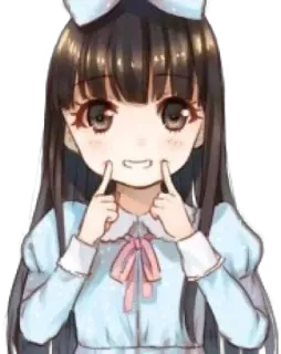😁 动漫, 卡通, 可爱, 萌, 女孩 telegram sticker