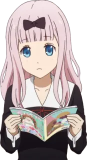 📕 Chika Fujiwara Kaguya-sama: Love Is War Chika Fujiwara, Anime, Kaguya-sama, Love is War, Dễ thương, Manga whatsapp sticker