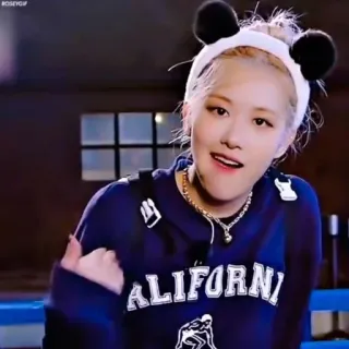 😏 CALIFORNI Rose, Panda, Serre-tête, Mignon, Californie, Kpop telegram sticker