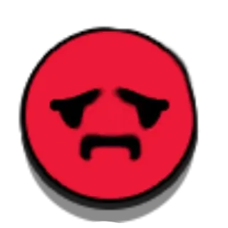 😣 traurig, emoji, weinen, rot telegram sticker