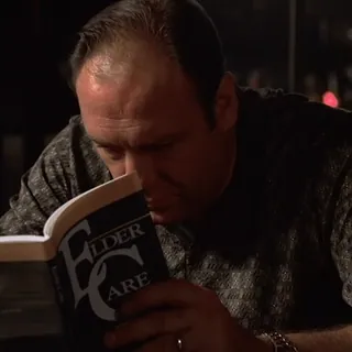 🕘 Tony Soprano The Sopranos ELDER CARE telegram sticker