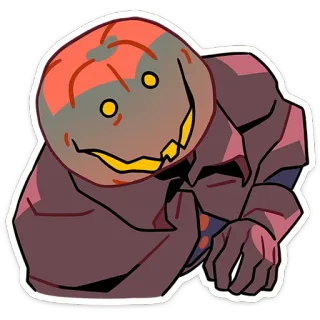🎃 Хэллоуин, Тыква, Персонаж, Жуткий, Монстр telegram sticker