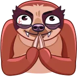 Sloth telegram stickers