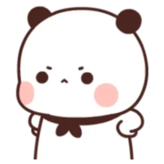 🧸 Panda, Niedlich, Kawaii, Cartoon, Sticker whatsapp sticker