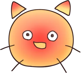 ☀️ кот, милый, каваи, мультфильм, эмодзи, стикер whatsapp sticker
