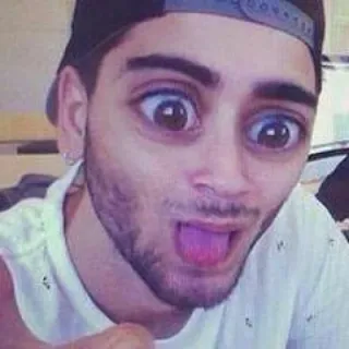 🔦 Zayn Malik zayn malik, zanger, onnozel, grappig, meme telegram sticker