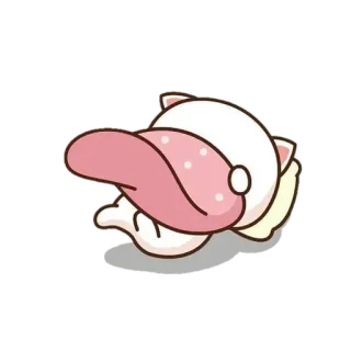 🥱 кот, животное, милый, сонный, мультфильм, стикер telegram sticker