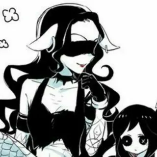 ☔️ anime, cartoon, mermaid, gothic telegram sticker