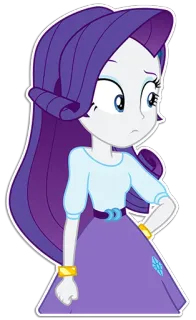 😐 Rarity My Little Pony raridade, My Little Pony, desenho animado, Equestria Girls telegram sticker