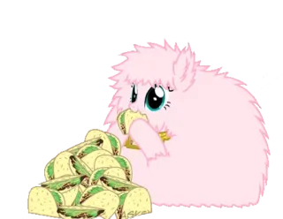 🤯 pony, tacos, eating, cartoon telegram sticker