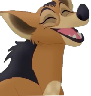 😆 chien, joyeux, animal, dessin animé telegram sticker