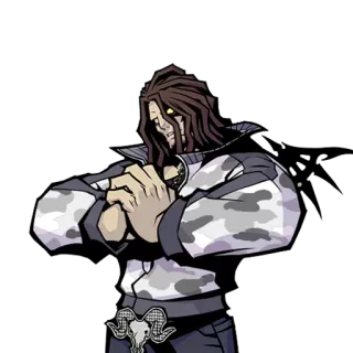😡 character, man, sticker, anime telegram sticker