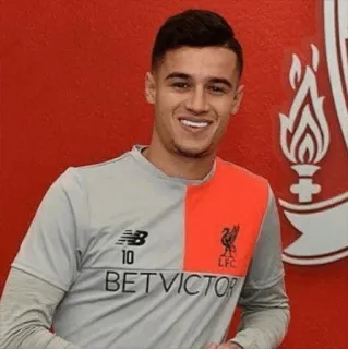 😄 Philippe Coutinho 10
BETVICTOR fútbol, fútbol, Liverpool FC, deportes, atleta, Premier League, jugador telegram sticker
